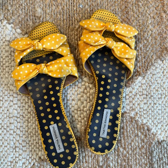 Tabitha Simmons Polka Dot Slides - Picture 4 of 6